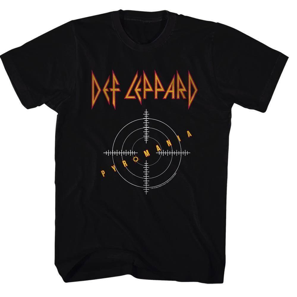 Def Leppard Pyromania Black Adult T Shirt
